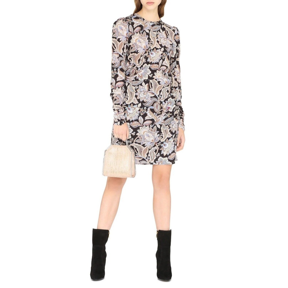 Zimmermann Black and Cream Floral Mini Dress
